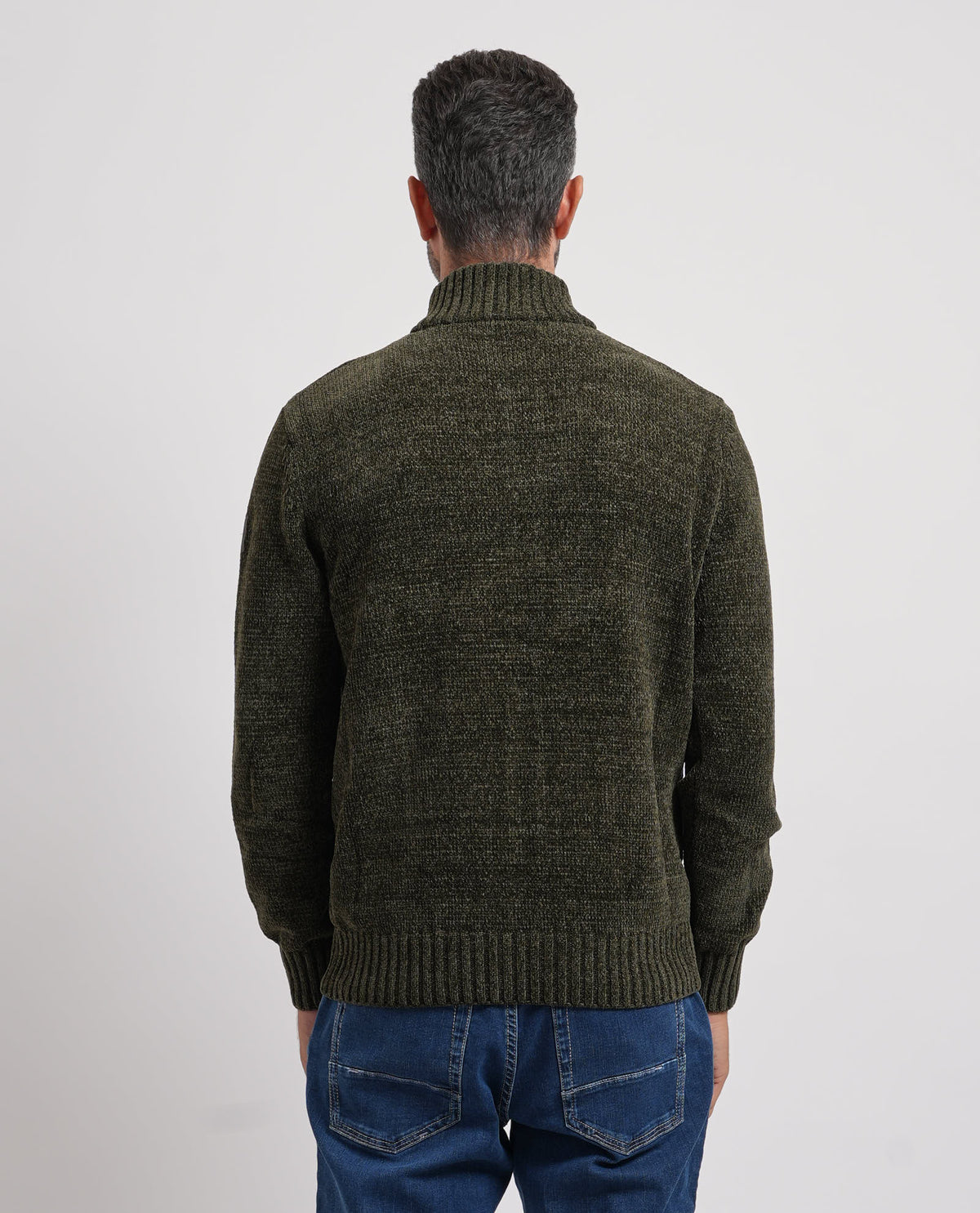 Cardigan uomo Guess fullzip e collo alto 