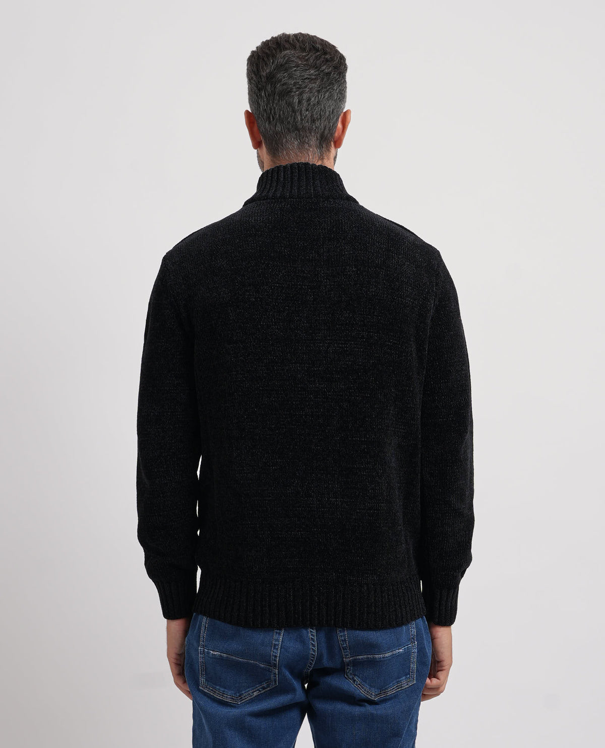 Cardigan uomo Guess fullzip e collo alto 
