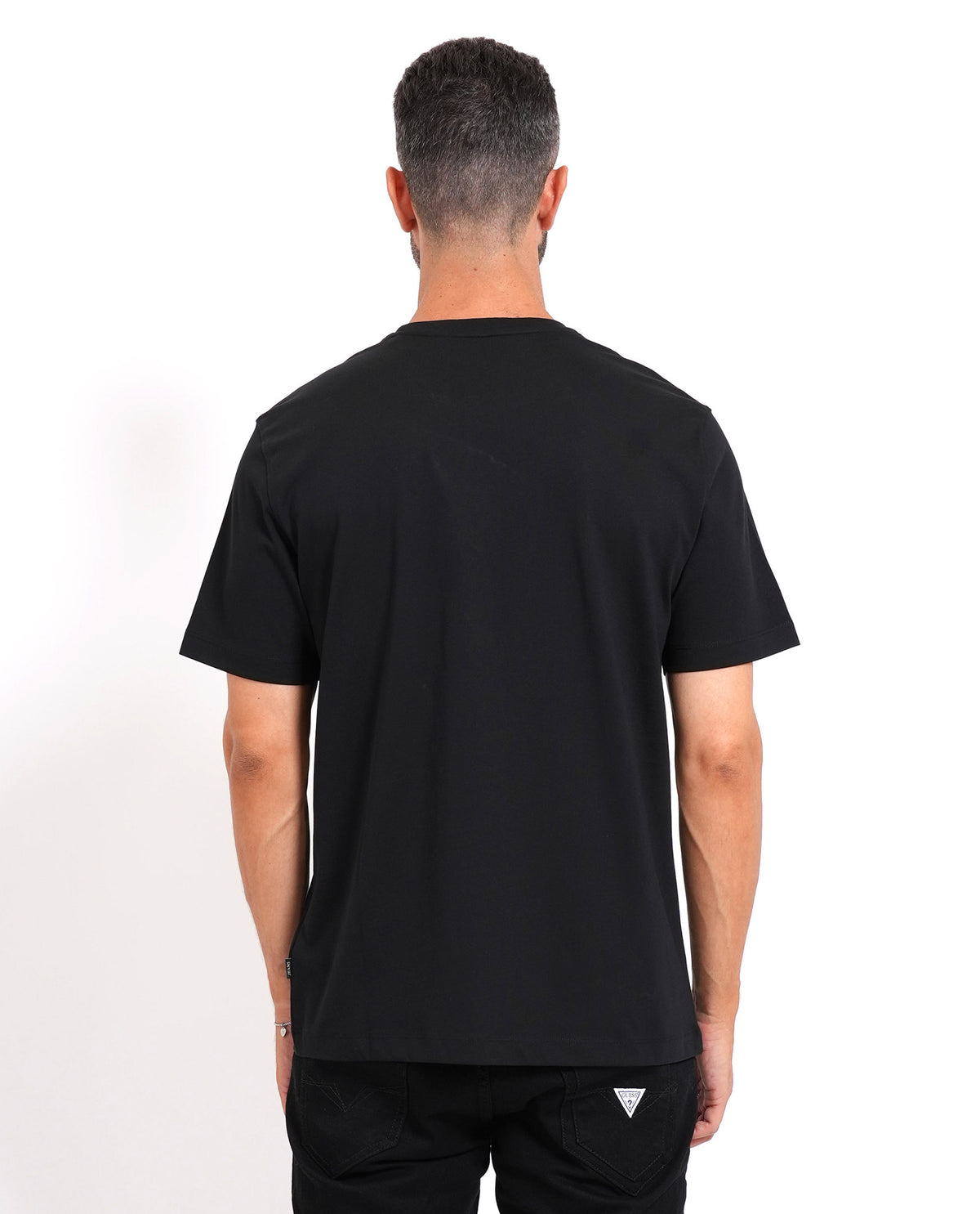 T-shirt uomo Guess con logo centrale 