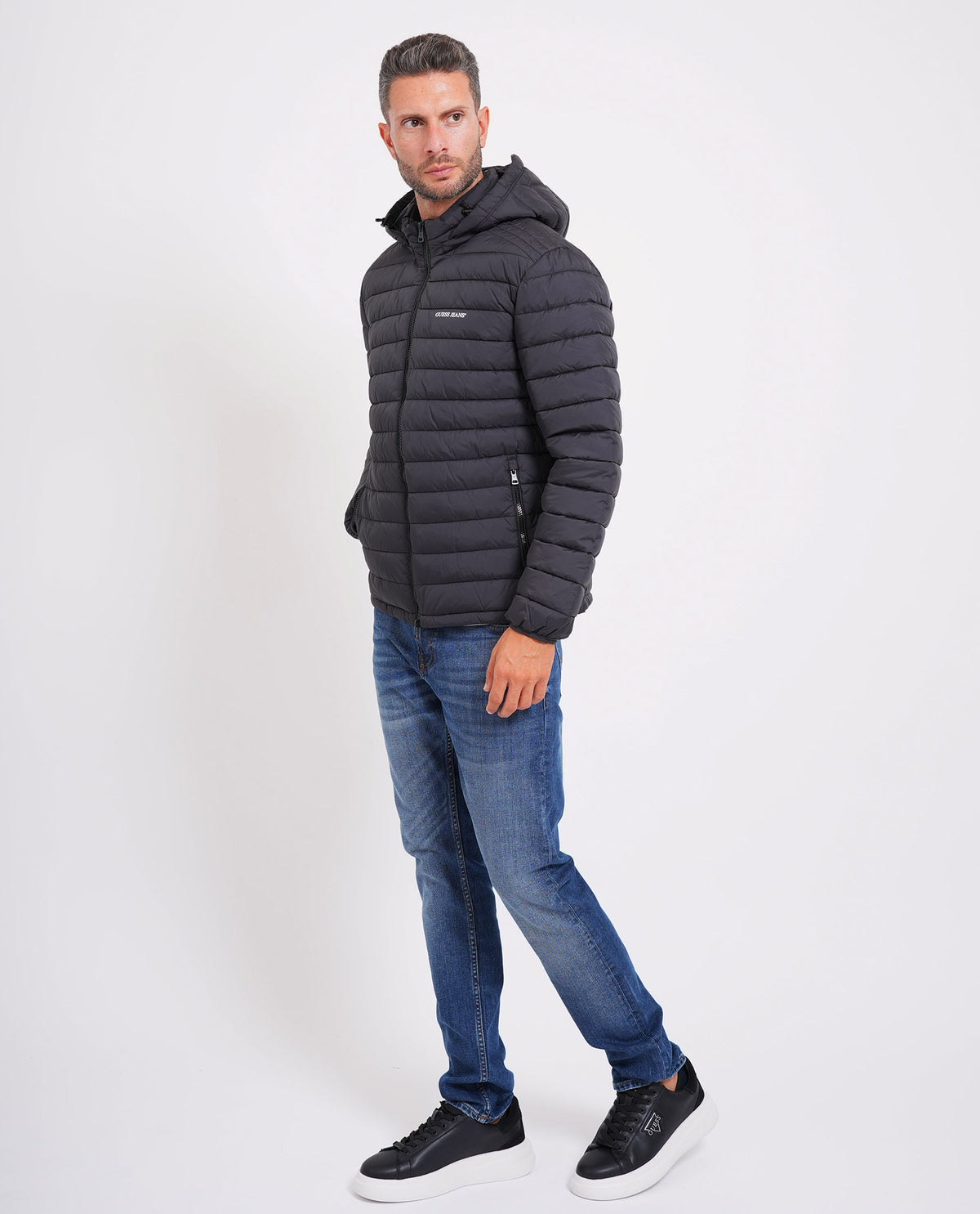 Giacca imbottita in nylon Guess uomo 
