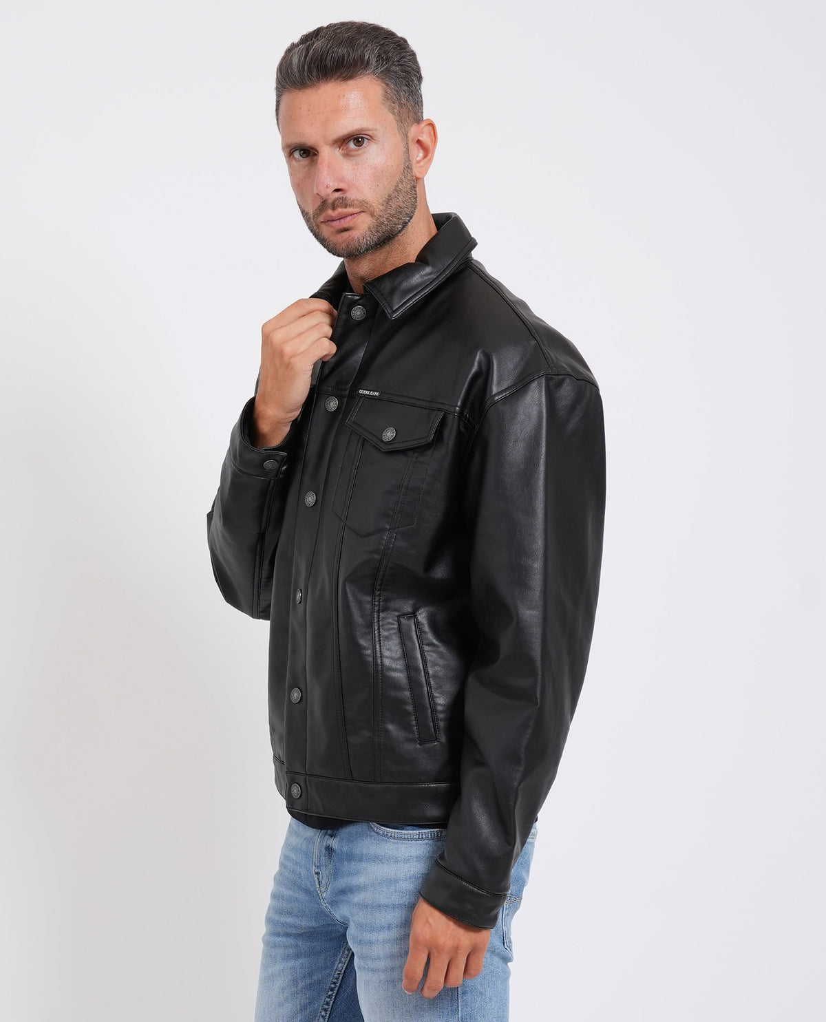 Giacca in similpelle Guess uomo 