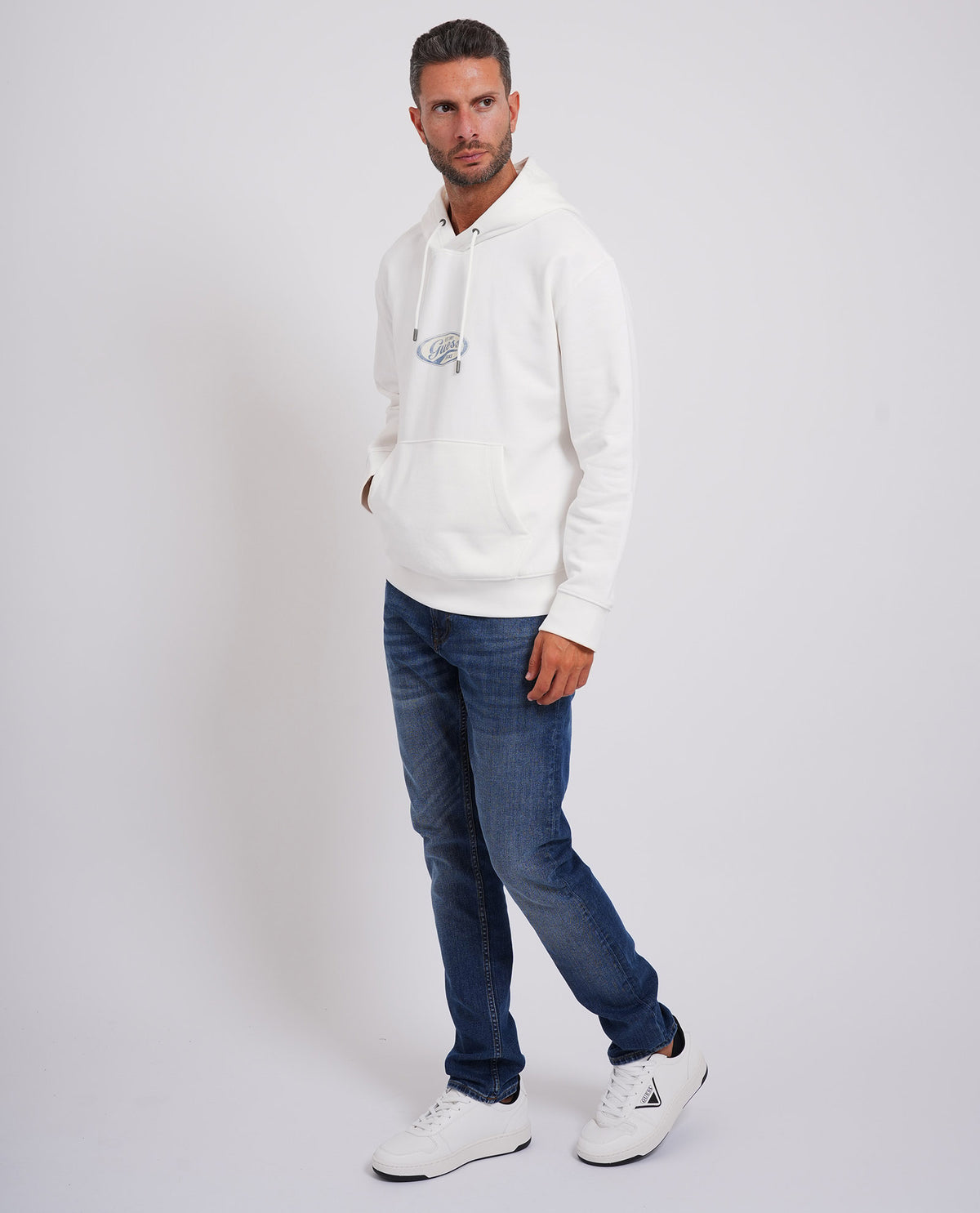 Felpa con cappuccio Guess uomo 