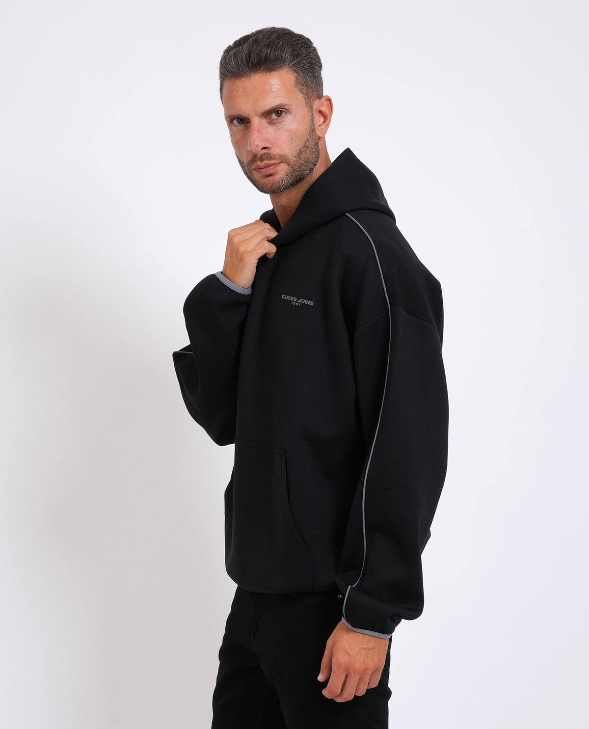 Felpa con cappuccio Guess uomo 