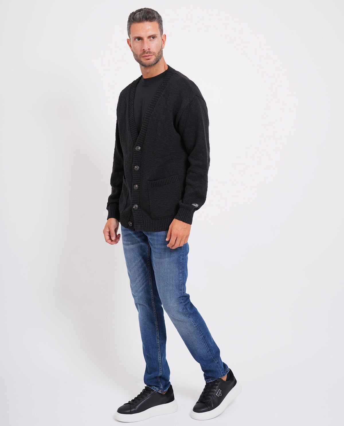 Cardigan uomo Guess con tasche 