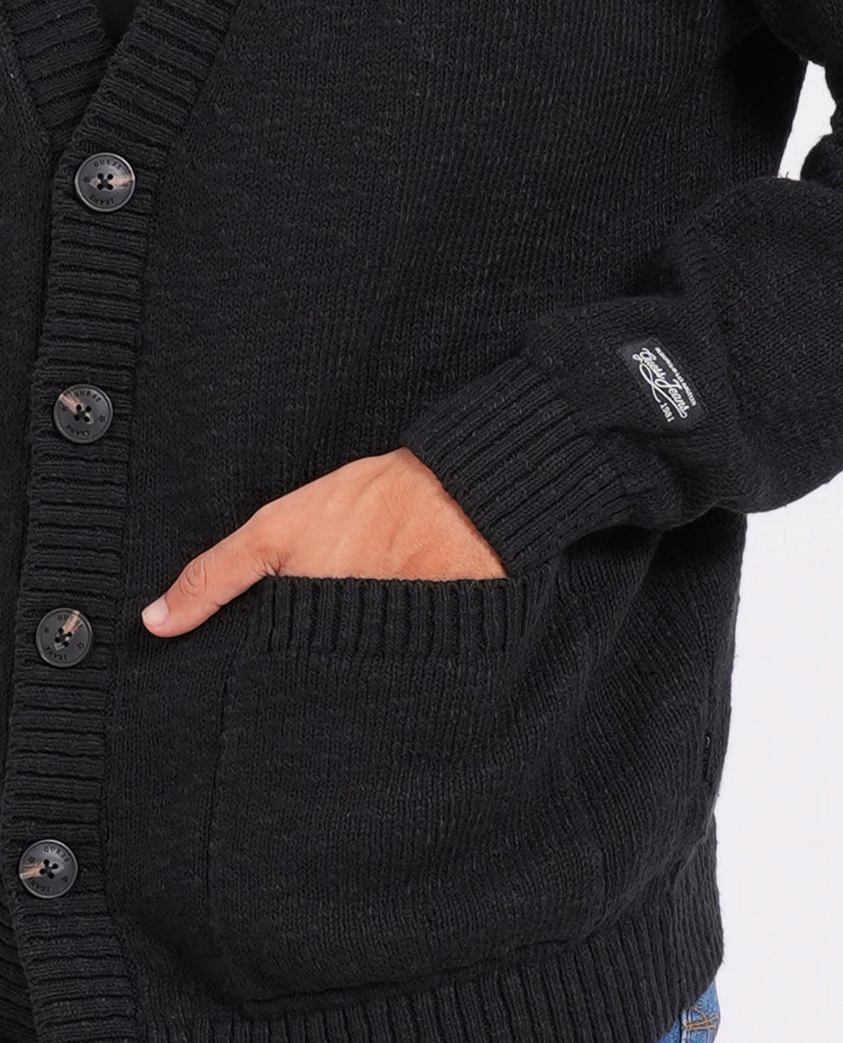 Cardigan uomo Guess con tasche 