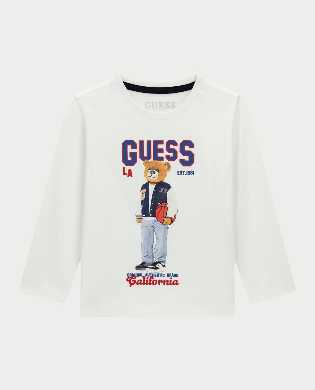 Maglia a maniche lunghe Guess bambino in cotone<BR/> 