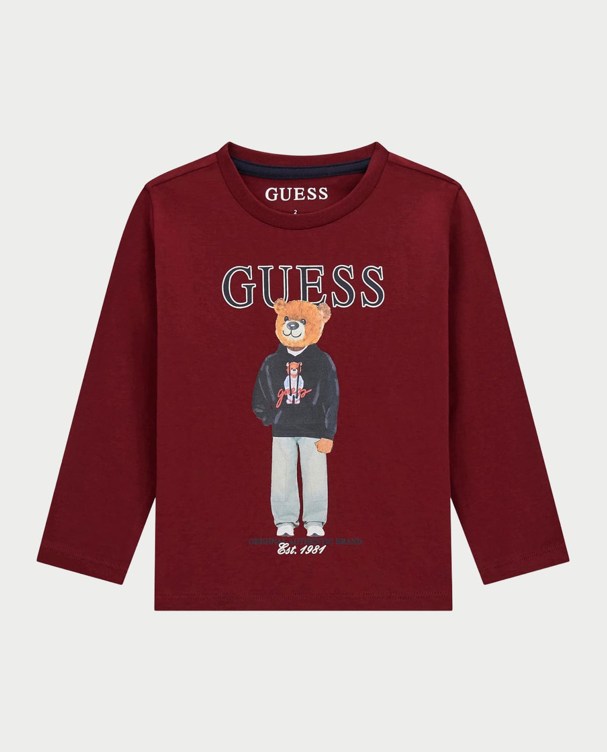 Maglia a maniche lunghe Guess bambino in cotone<BR/> 