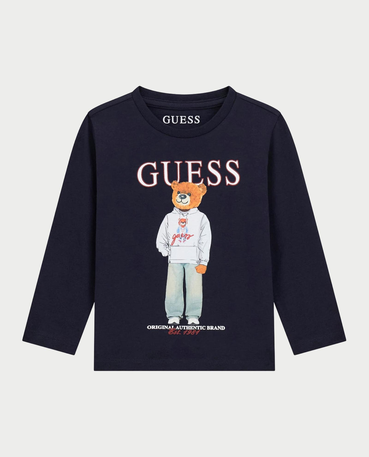 Maglia a maniche lunghe Guess bambino in cotone<BR/> 