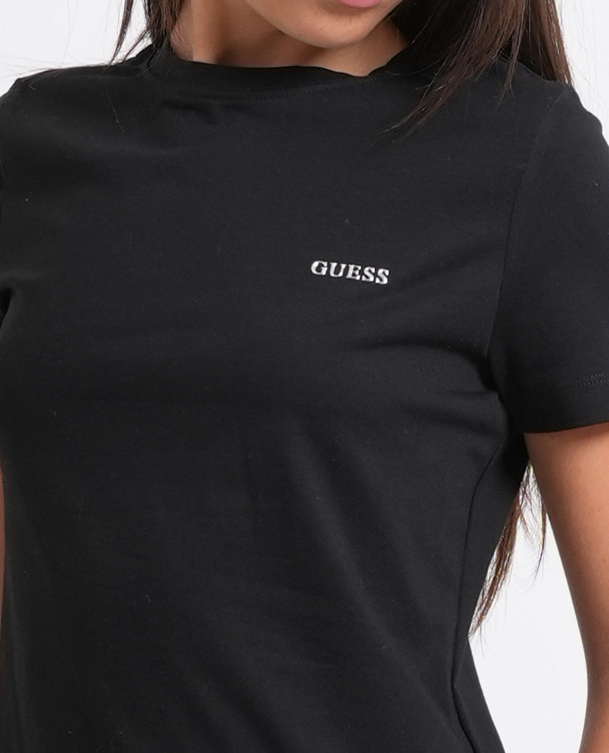 T-shirt donna Guess basic girocollo 