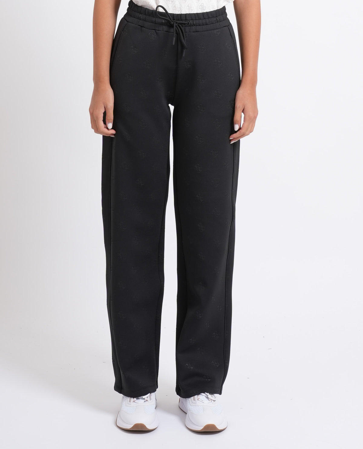 Pantaloni sportivi donna Guess a fantasia logata 