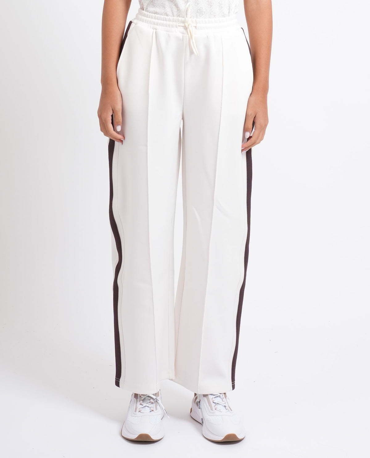 Pantaloni sportivi donna Guess con bande a contrasto 