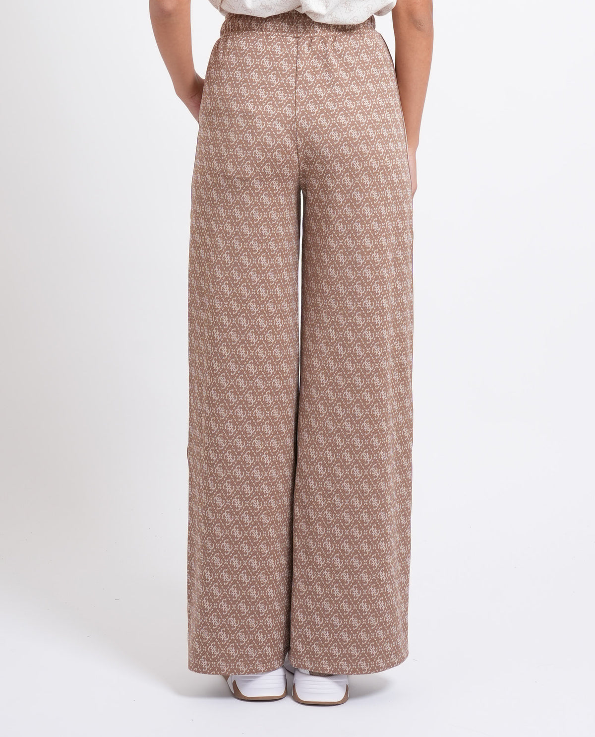 Pantaloni donna Guess a fantasia logata 