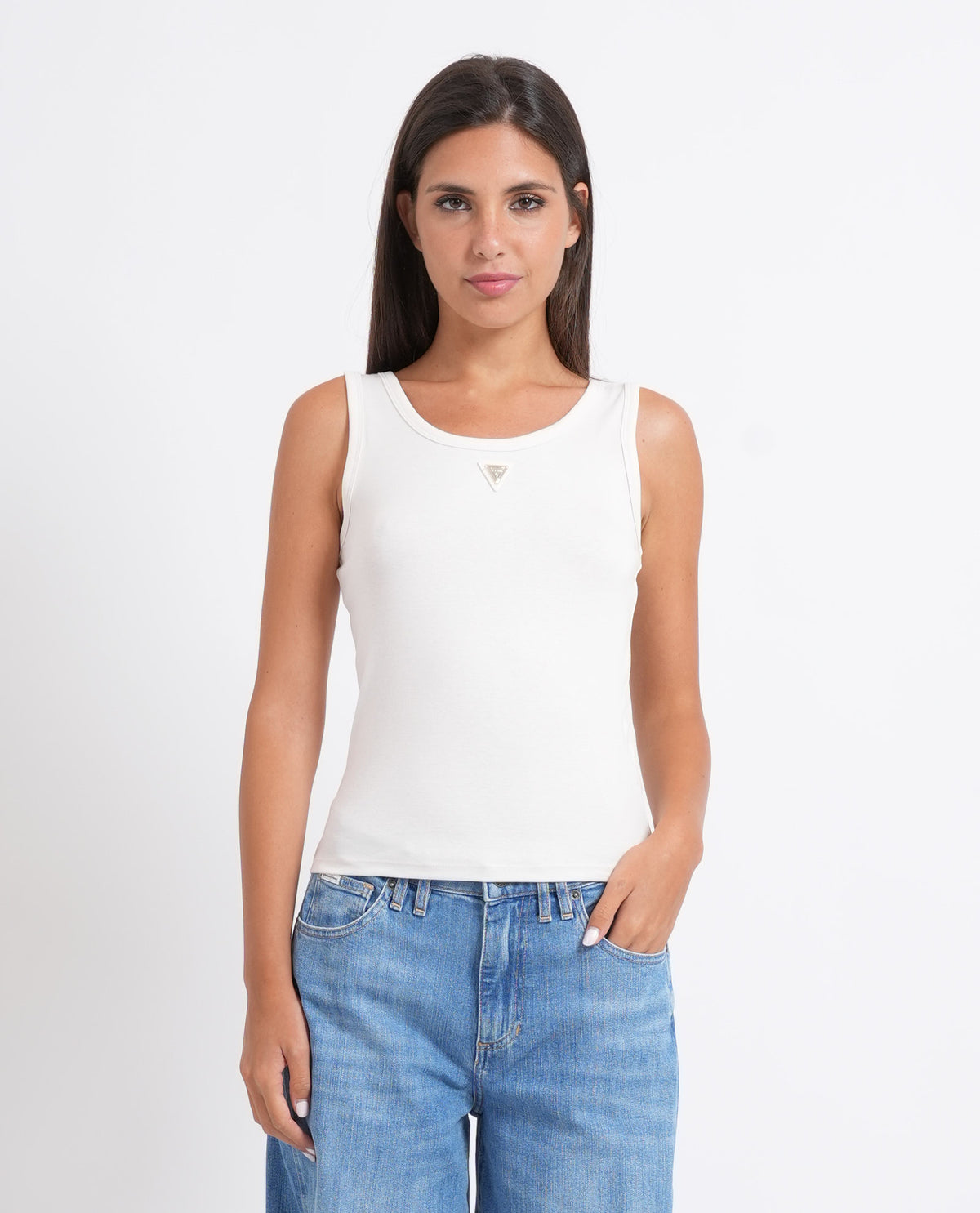 Top donna Guess smanicato 
