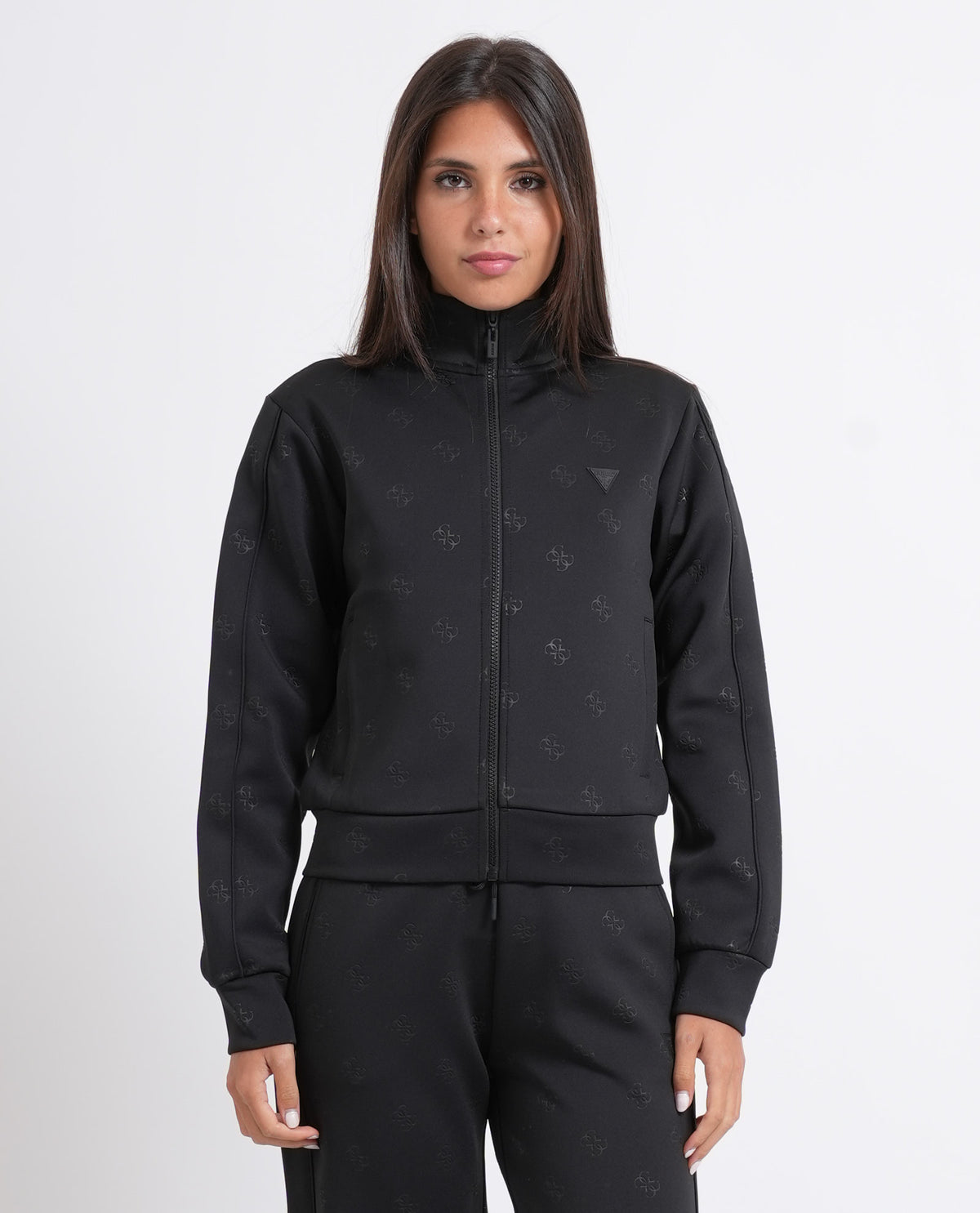 Felpa donna Guess a fantasia logata 