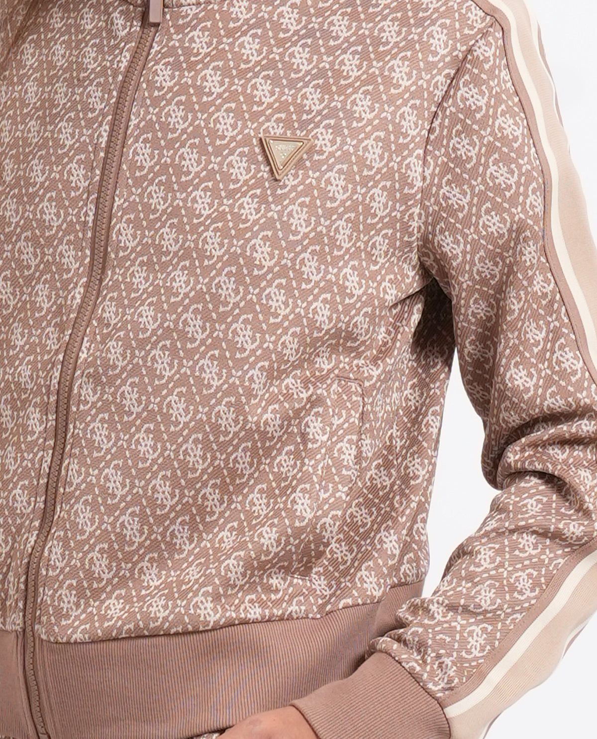 Felpa donna Guess con logo lettering all over 