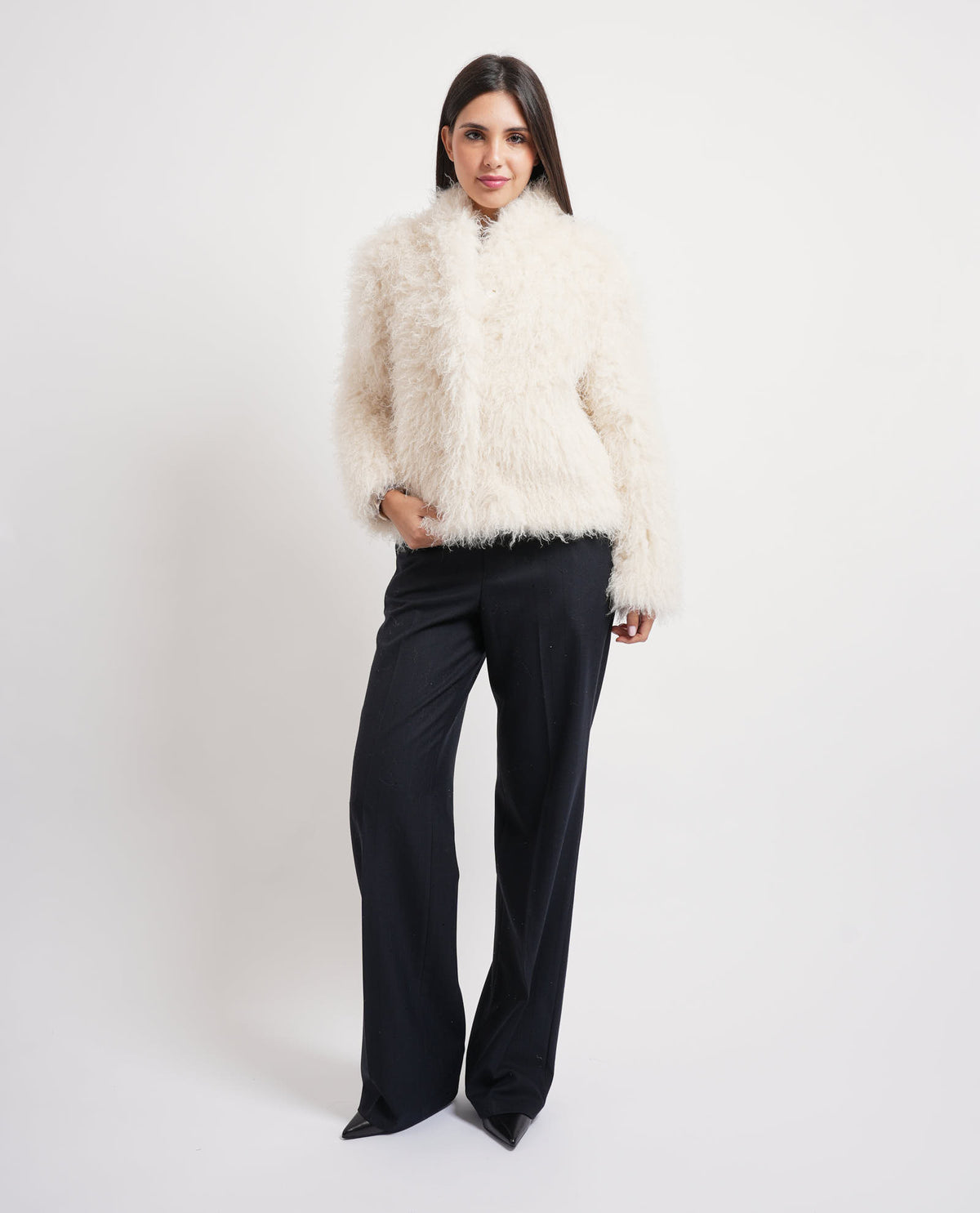 Giacca in pelliccia sintetica Guess donna 