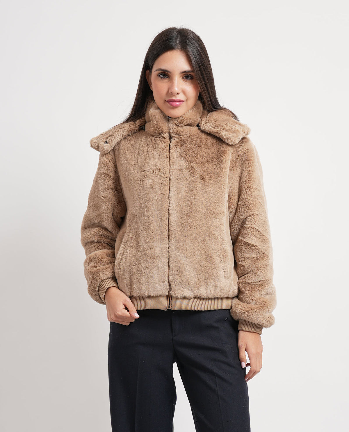 Bomber con cappuccio Guess donna 