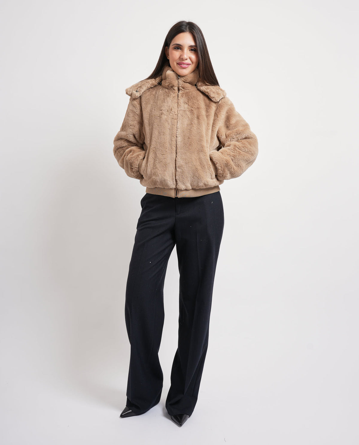 Bomber con cappuccio Guess donna 