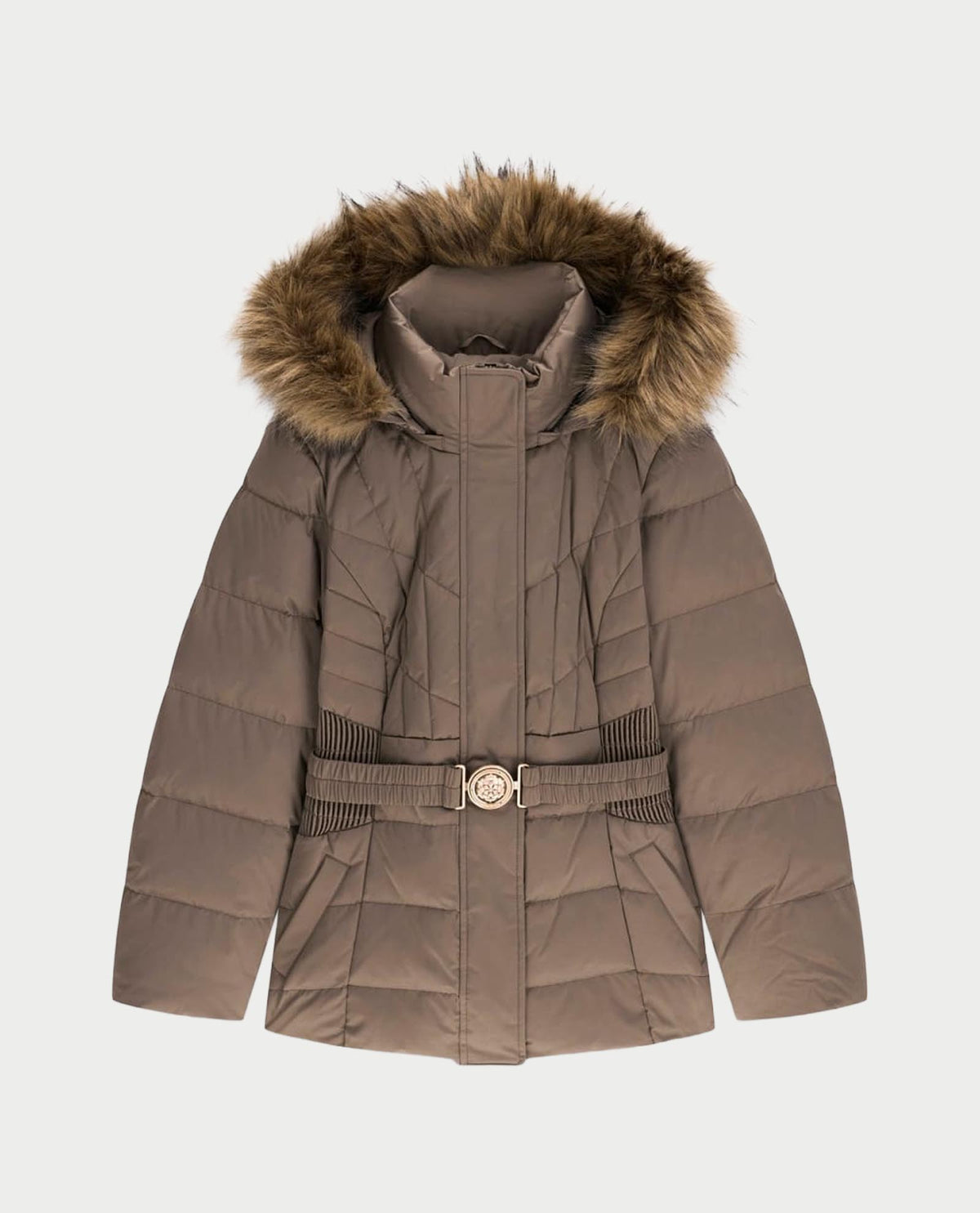 Giubbotto piumino donna Guess con cappuccio 