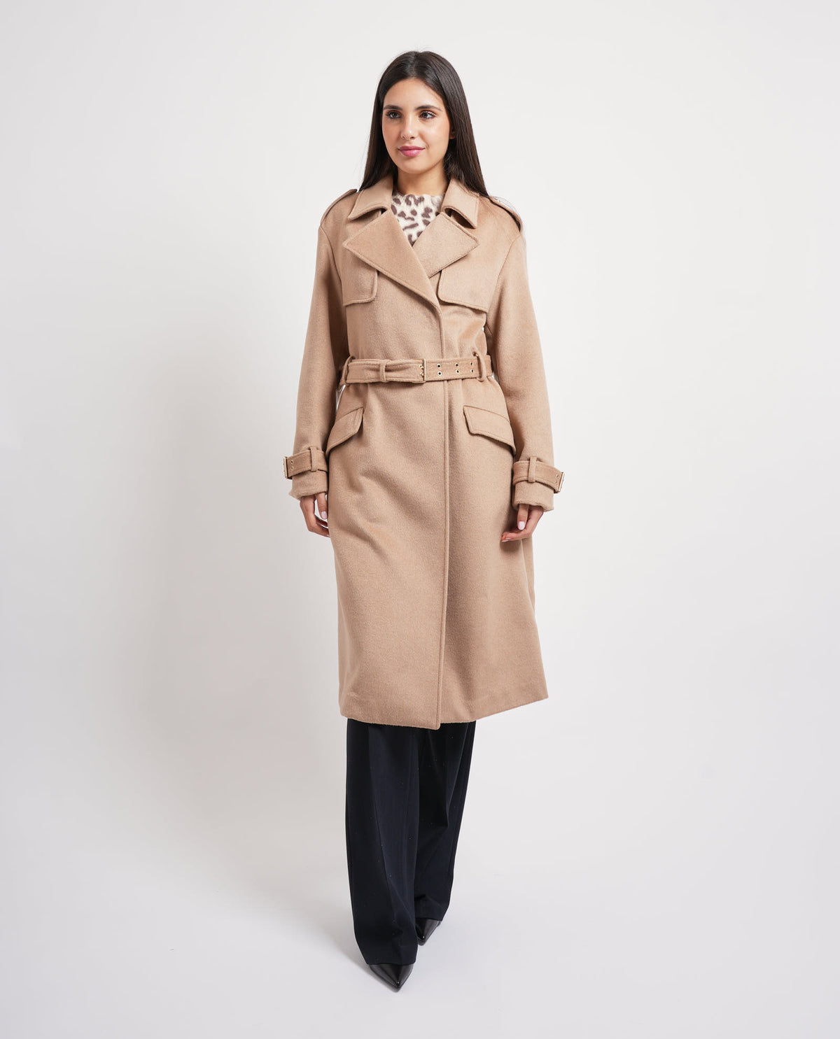 Cappotto in misto lana Guess donna 