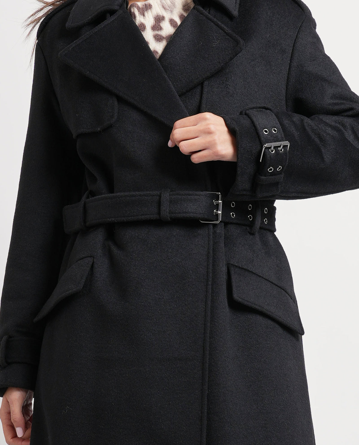 Cappotto in misto lana Guess donna 