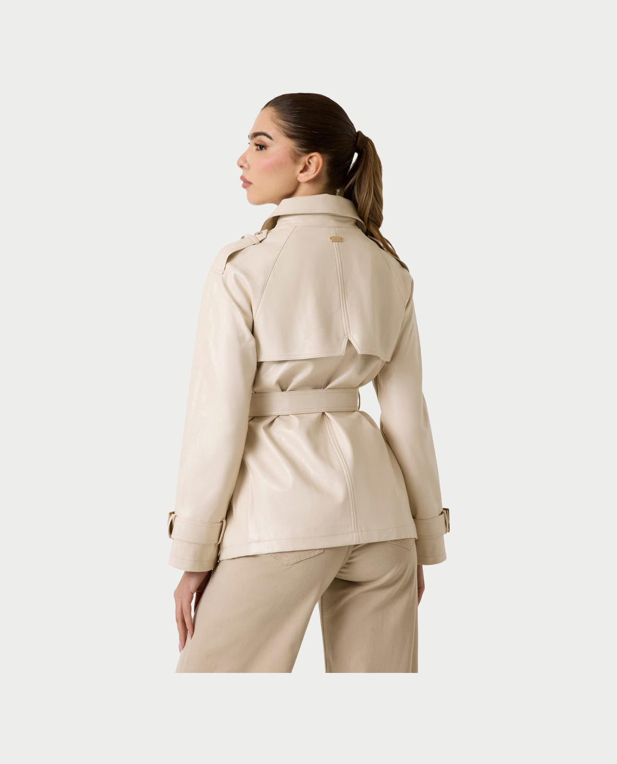 Trench corto Guess donna in ecopelle 