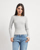 Maglione donna Guess girocollo con logo frontale