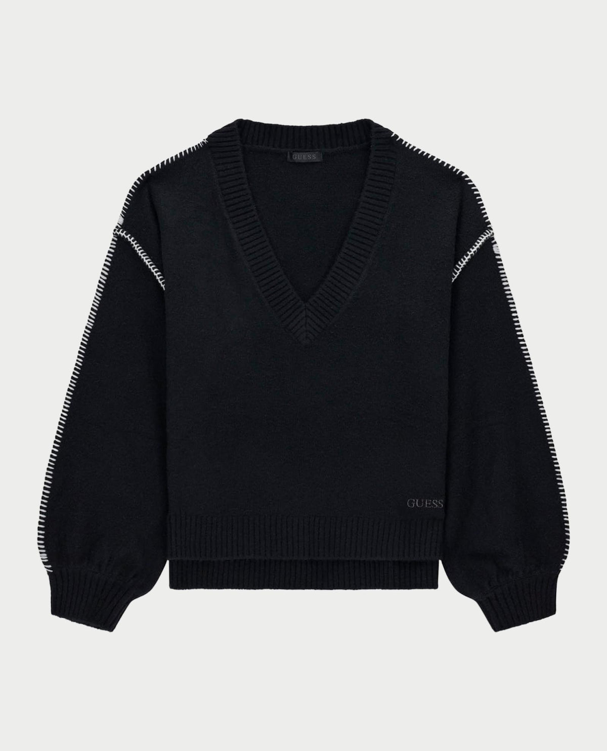 Maglione donna Guess con scollo a V 