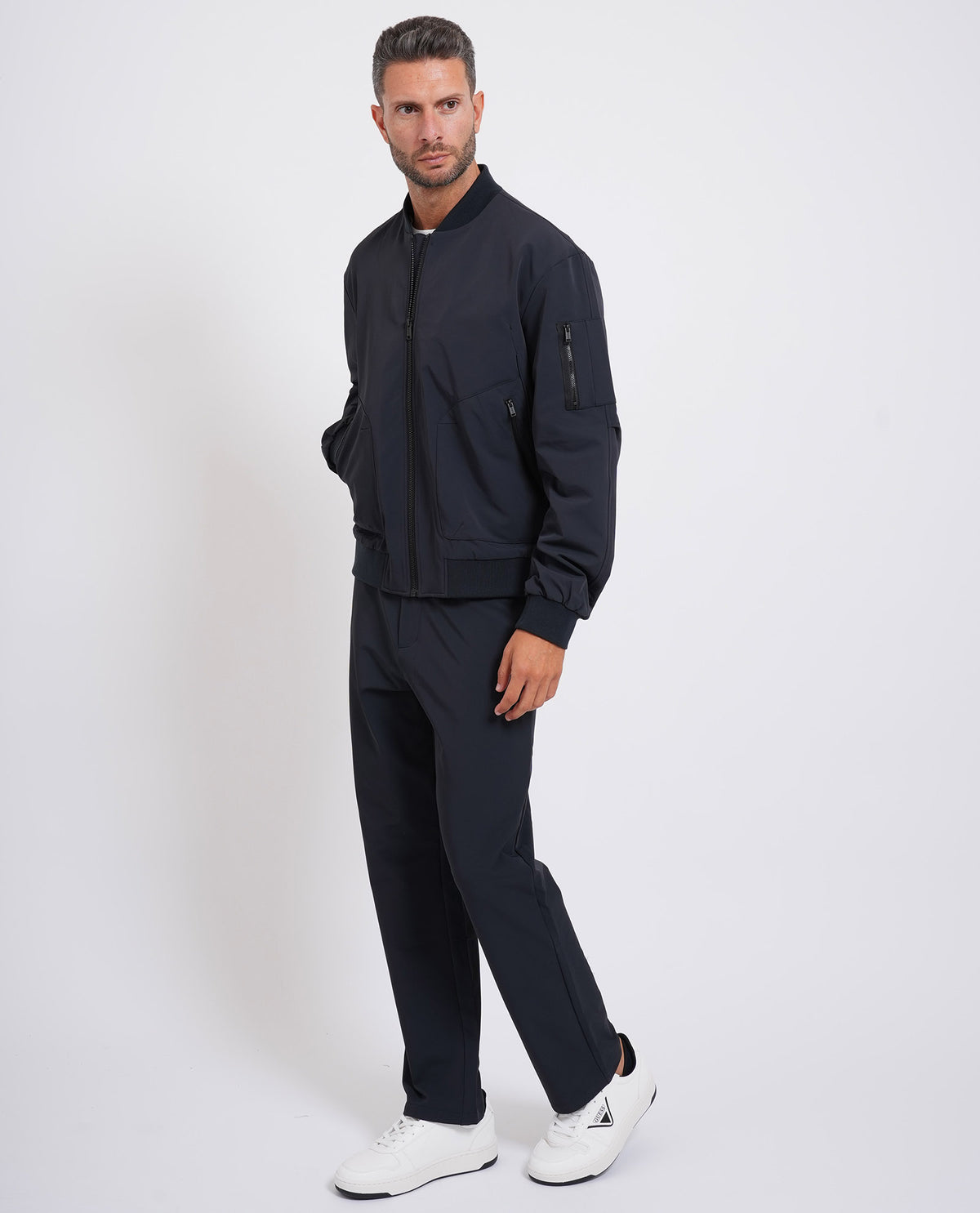 Giacca uomo Guess con colletto bomber 
