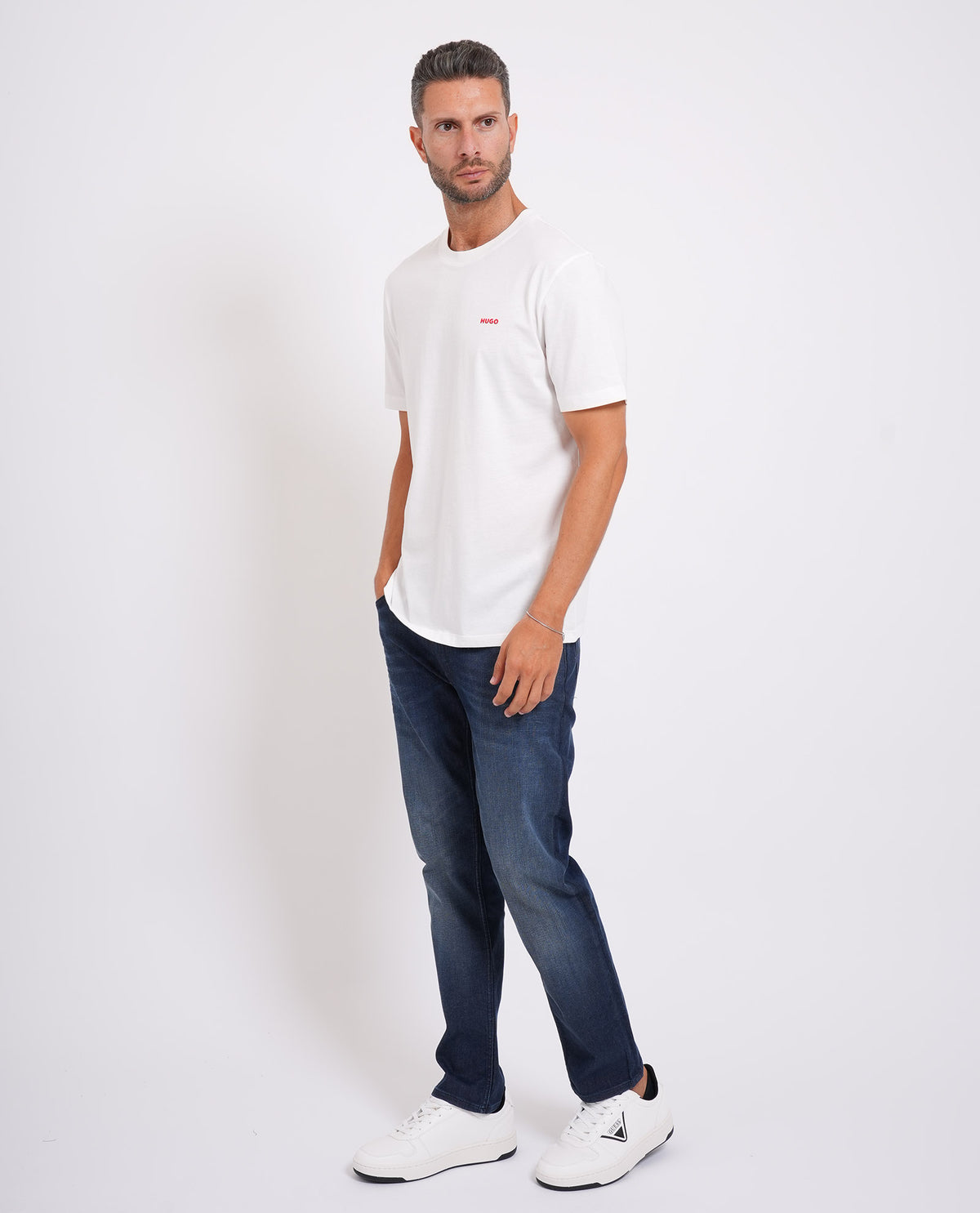 T-shirt Dero da uomo di Hugo basic girocollo 