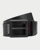Hugo men's belt with matte logo buckle