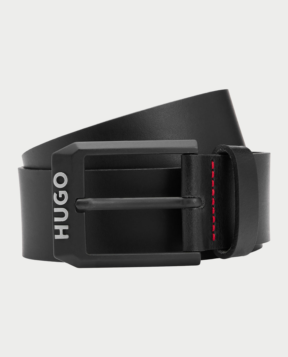 Cintura uomo Hugo con fibbia opaca logata 