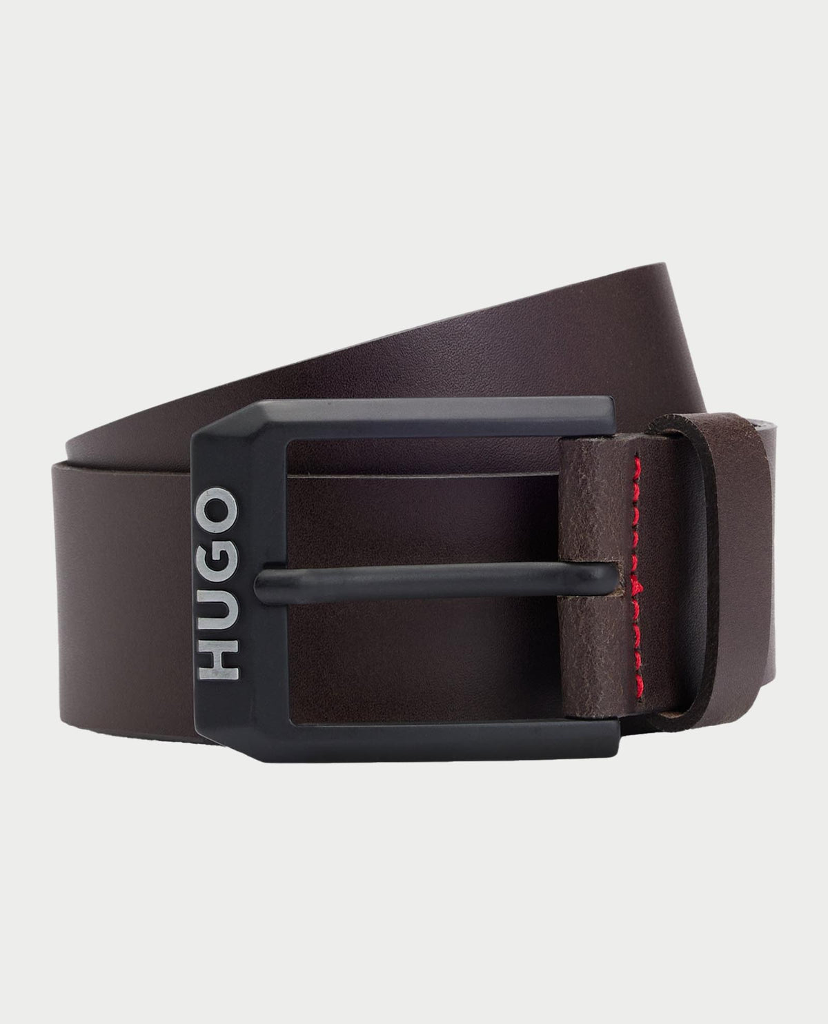 Cintura uomo Hugo con fibbia opaca logata 