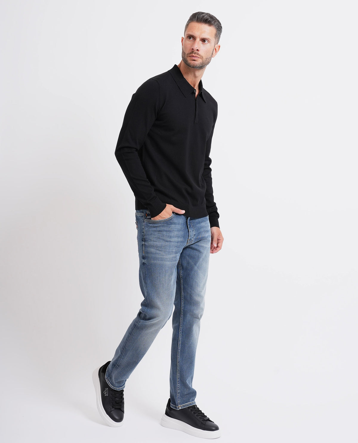 Polo in maglia uomo di Hugo 