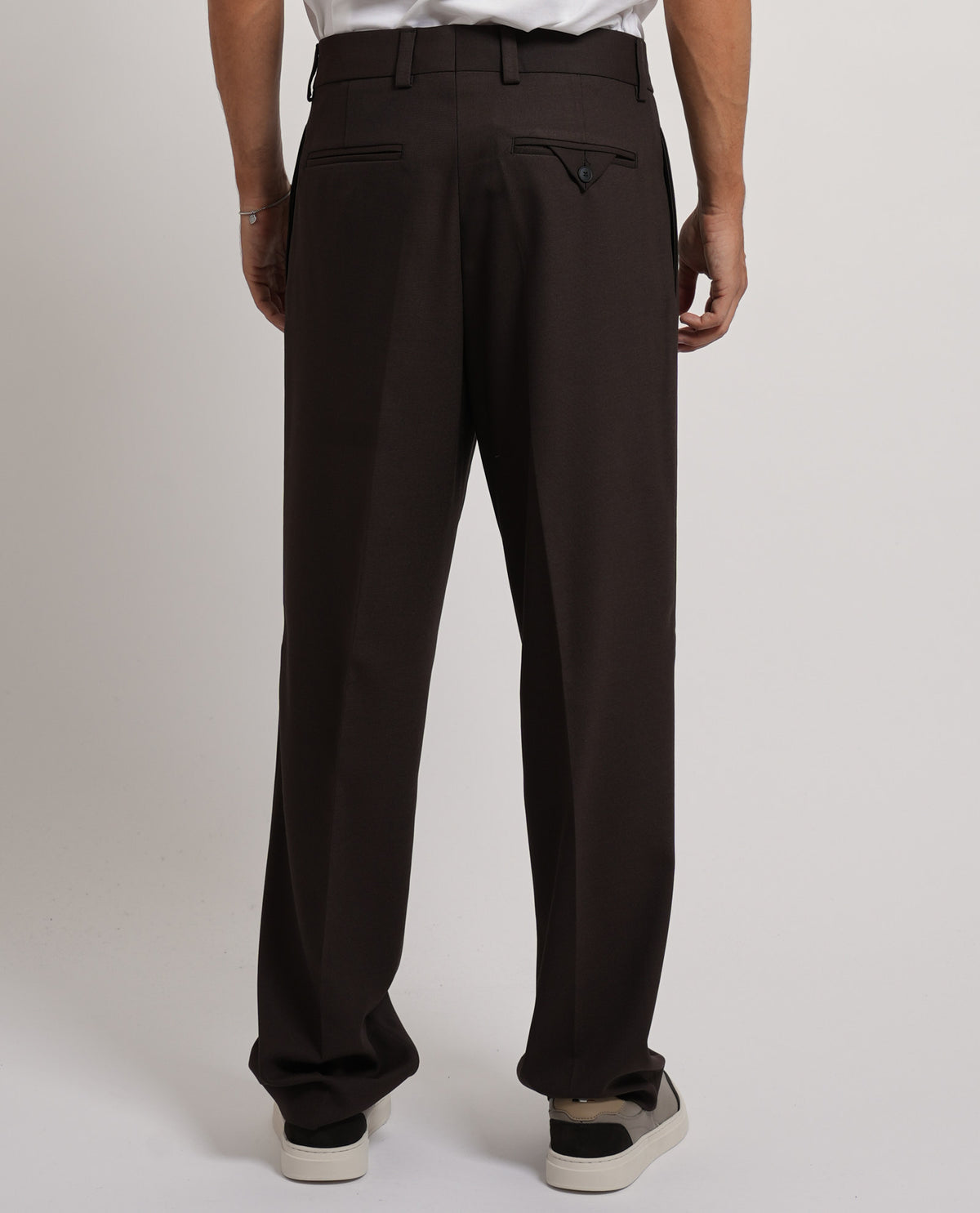 Pantaloni uomo Hugo in twill elasticizzato 