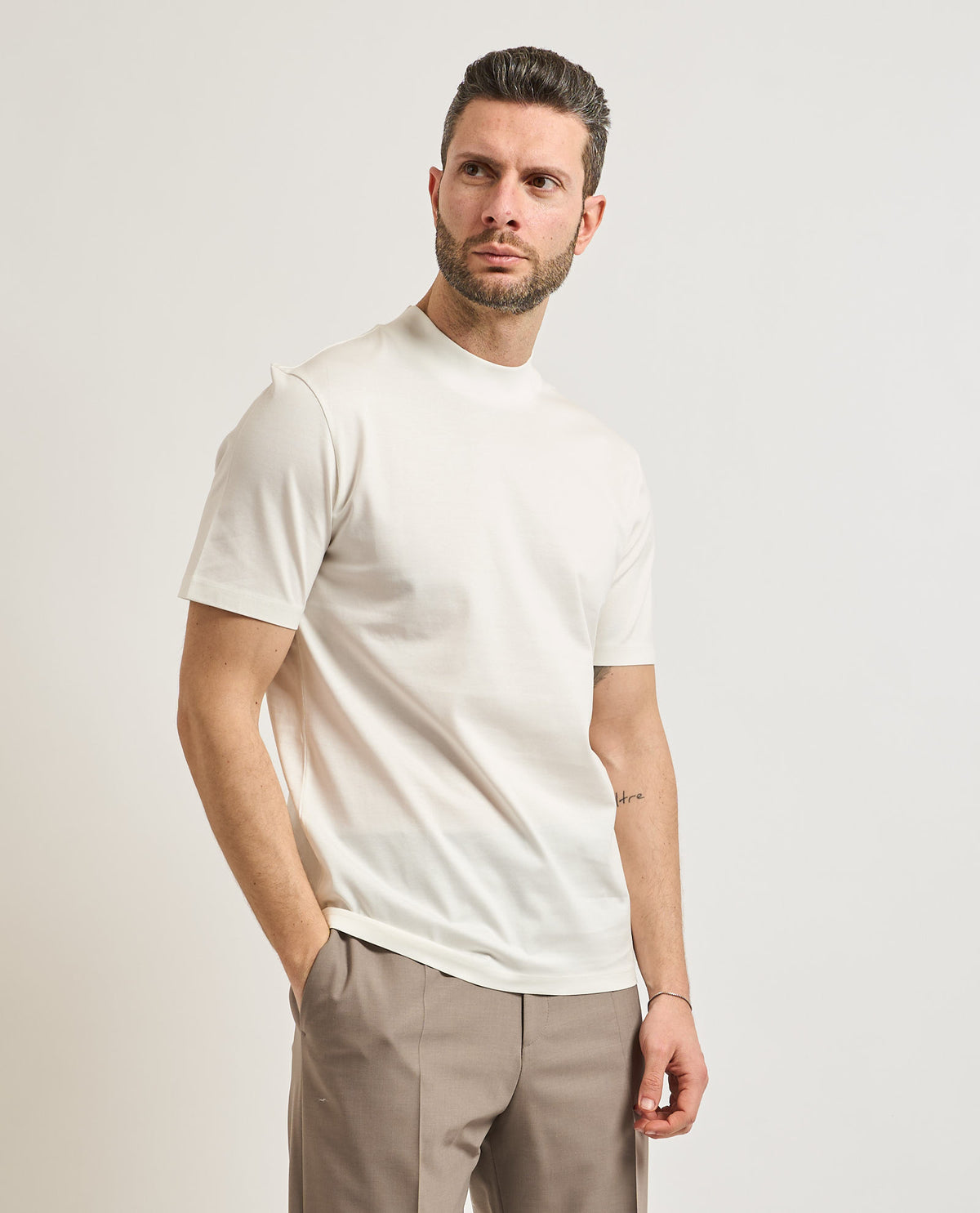 T-shirt uomo Hugo in cotone elasticizzato 
