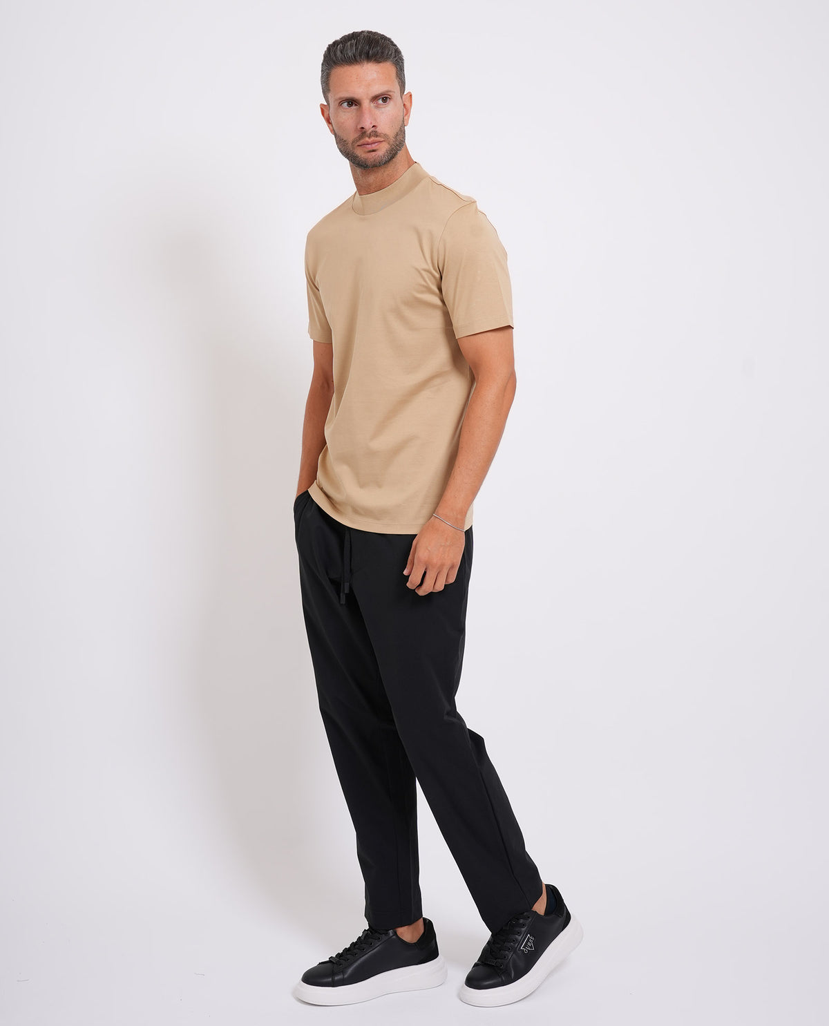 T-shirt uomo Hugo in cotone elasticizzato 