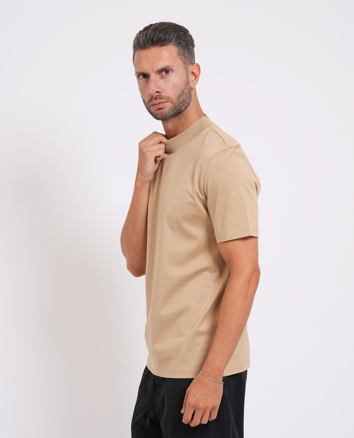 T-shirt uomo Hugo in cotone elasticizzato 