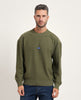 Maglione uomo Hugo girocollo con etichetta logo