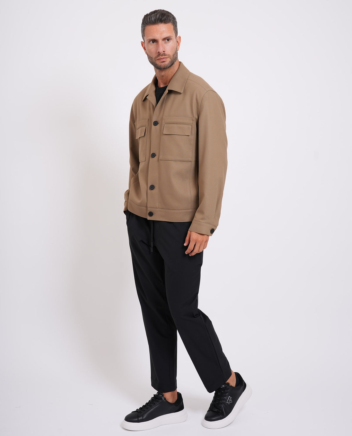 Giacca uomo di Hugo in twill antipiega 