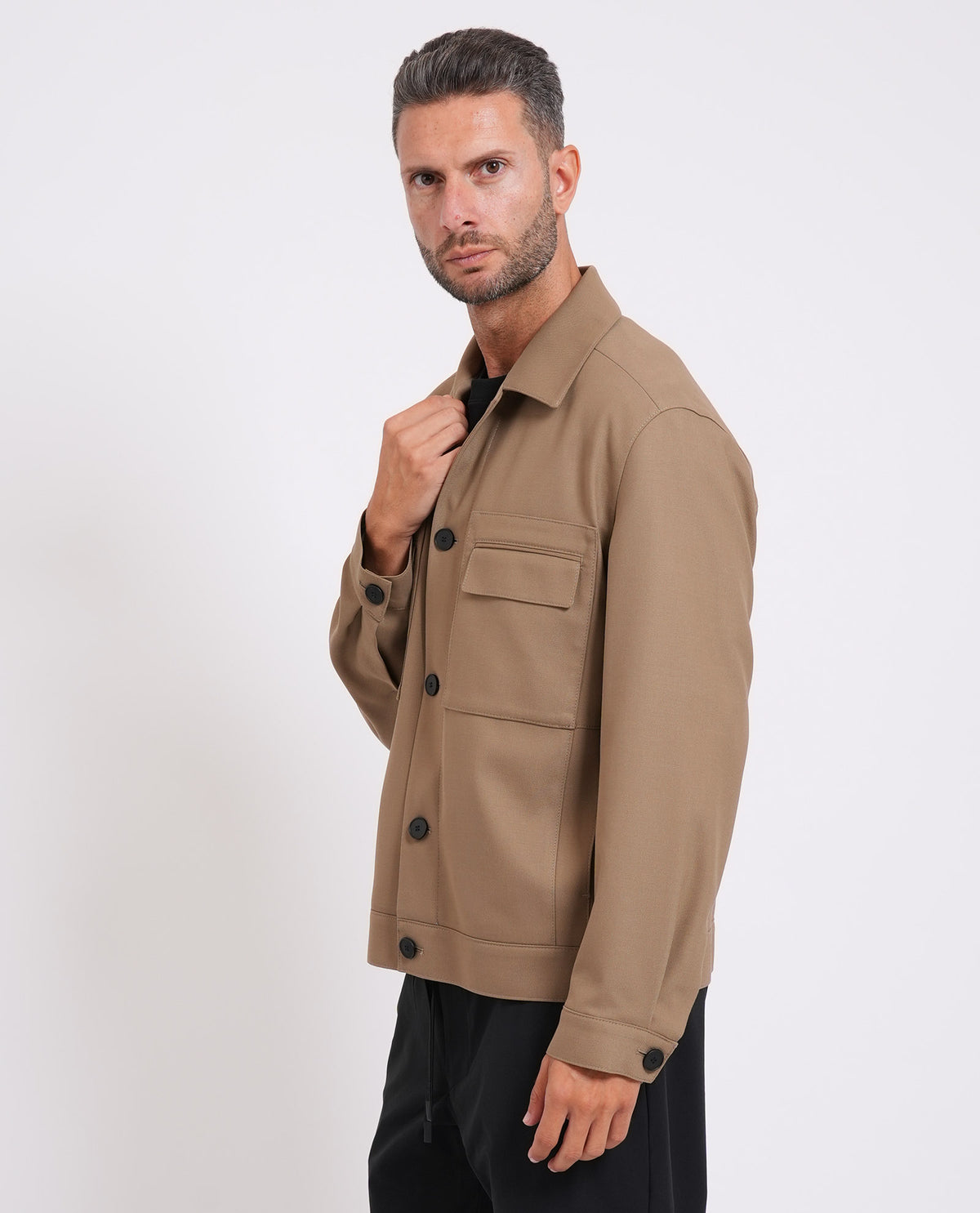 Giacca uomo di Hugo in twill antipiega 