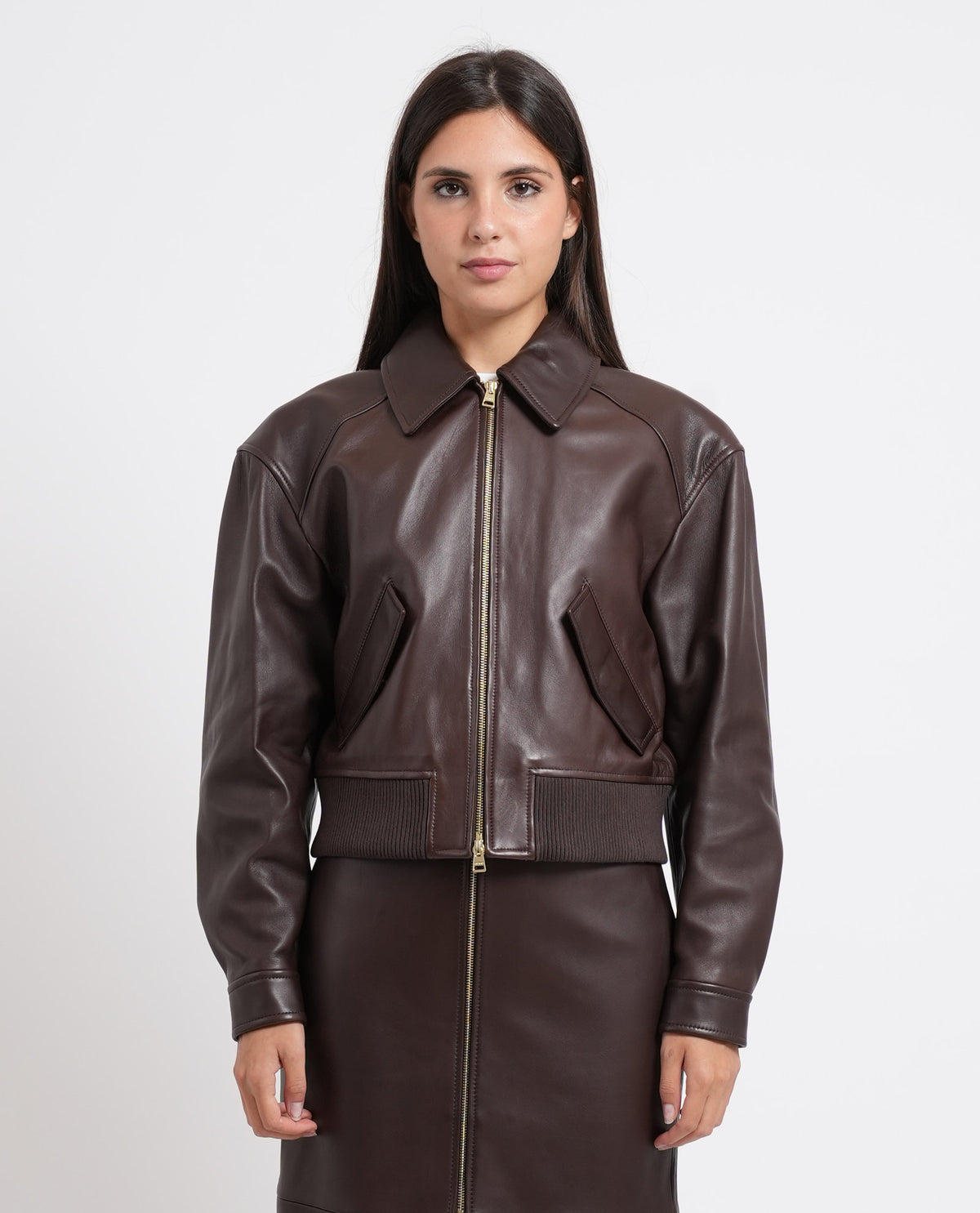 Giacca donna di Hugo in pelle 