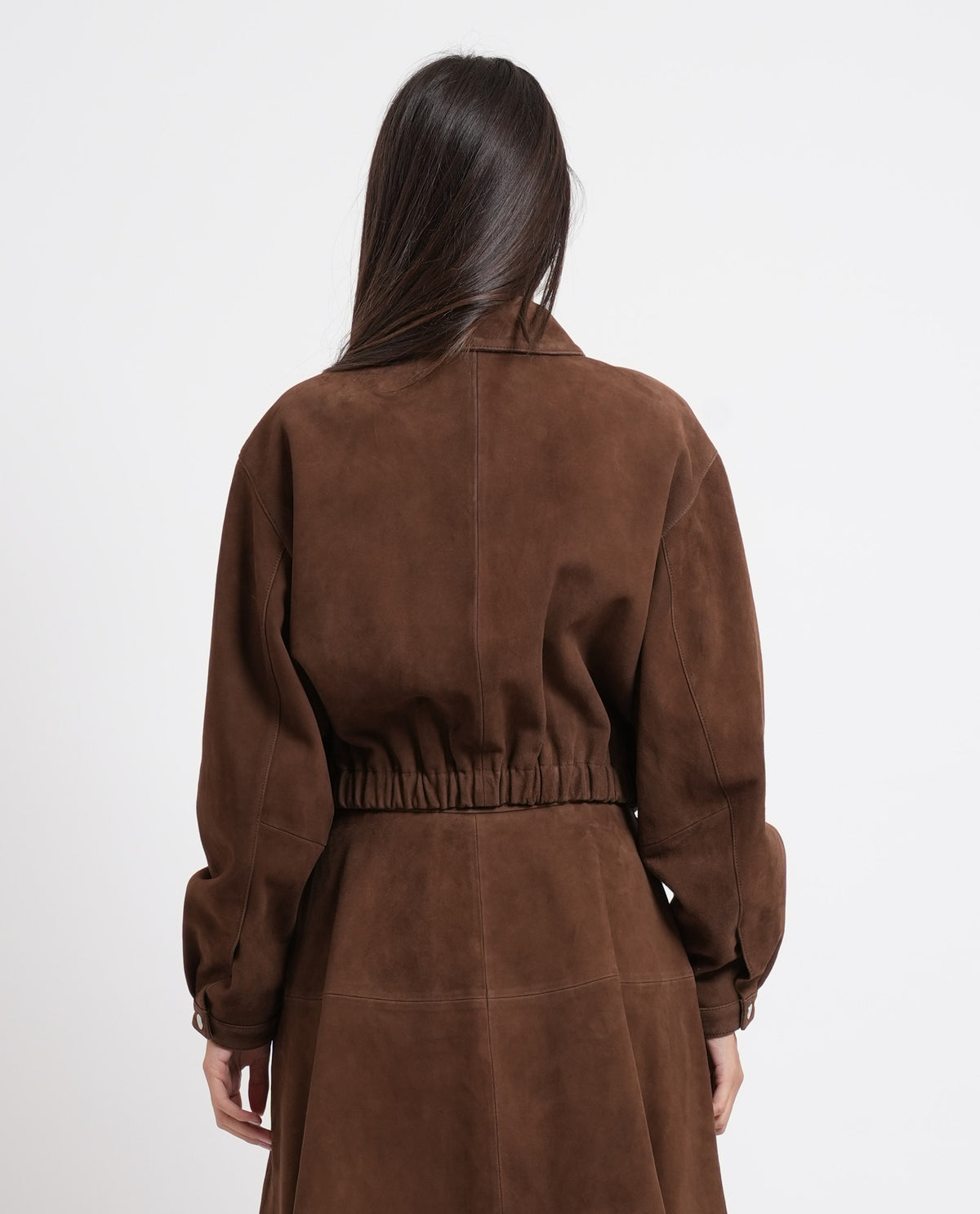 Giacca donna Hugo in pelle scamosciata 