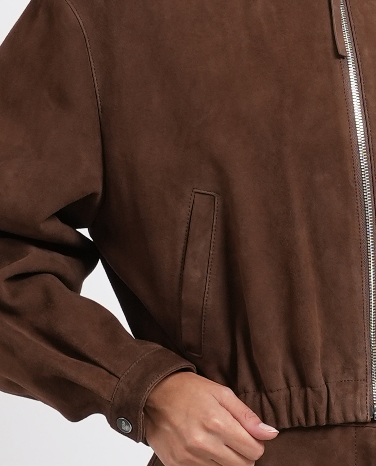 Giacca donna Hugo in pelle scamosciata 