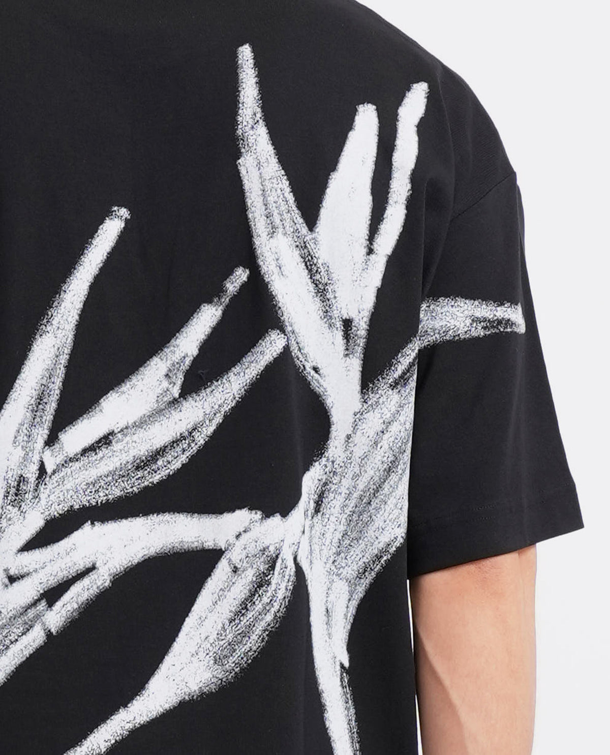 T-shirt oversize uomo di Hugo con stampa sul retro 