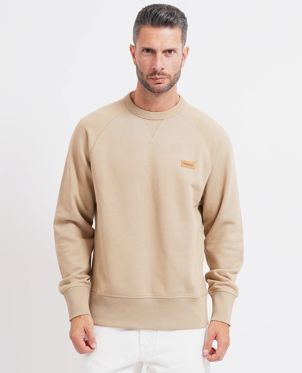 Felpa uomo Hugo in terry di cotone 