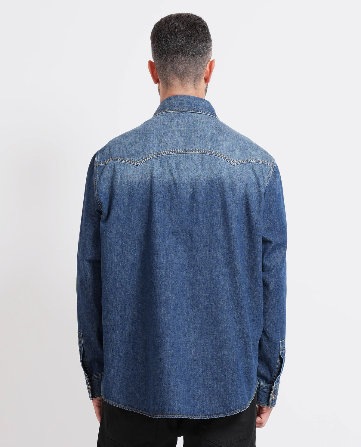 Camicia oversize in denim di cotone Hugo uomo 