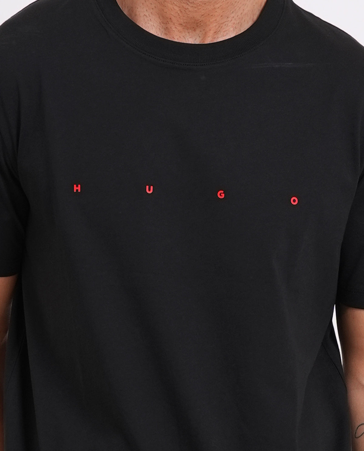 T-shirt uomo Hugo in jersey di cotone 