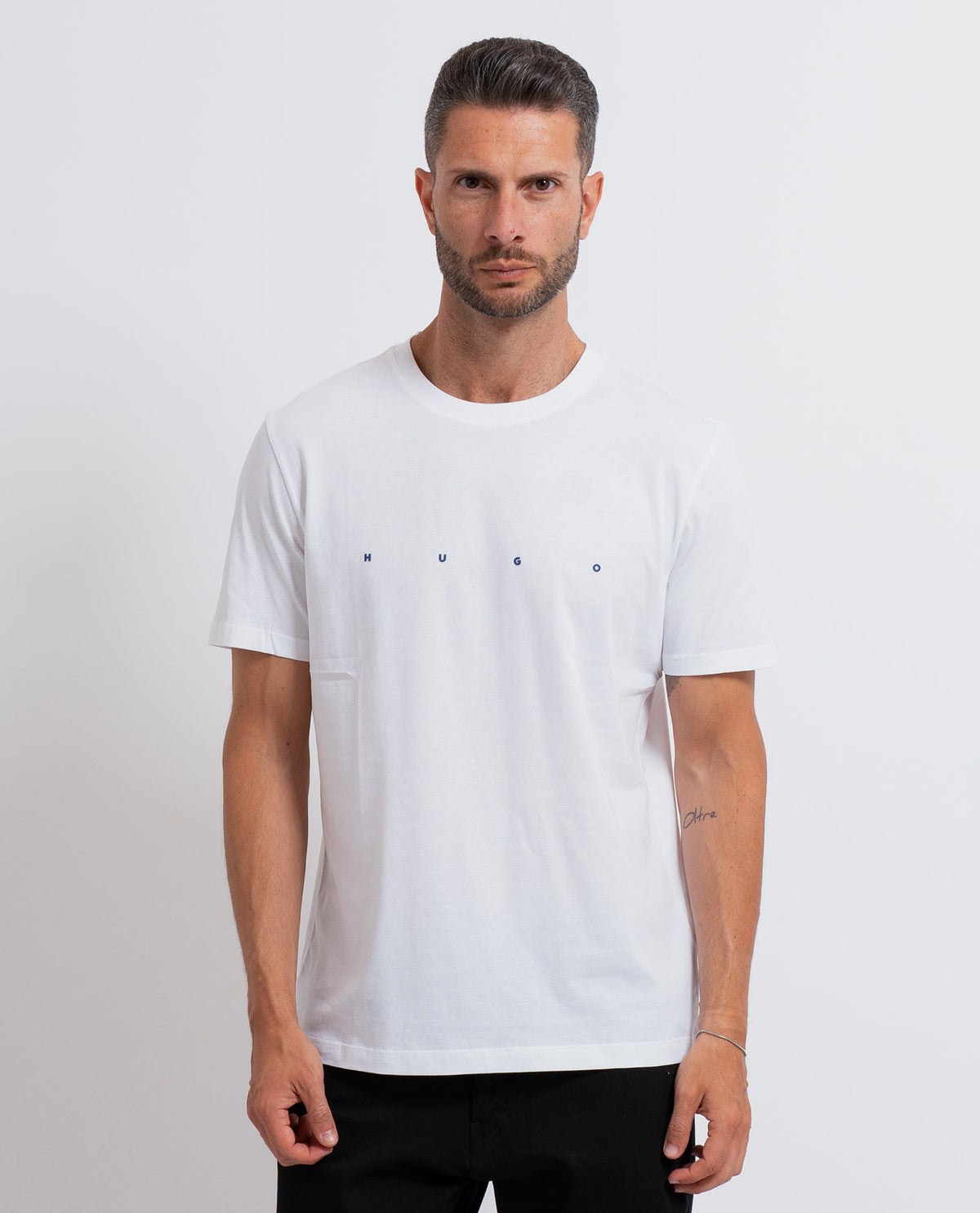 T-shirt uomo Hugo in jersey di cotone 