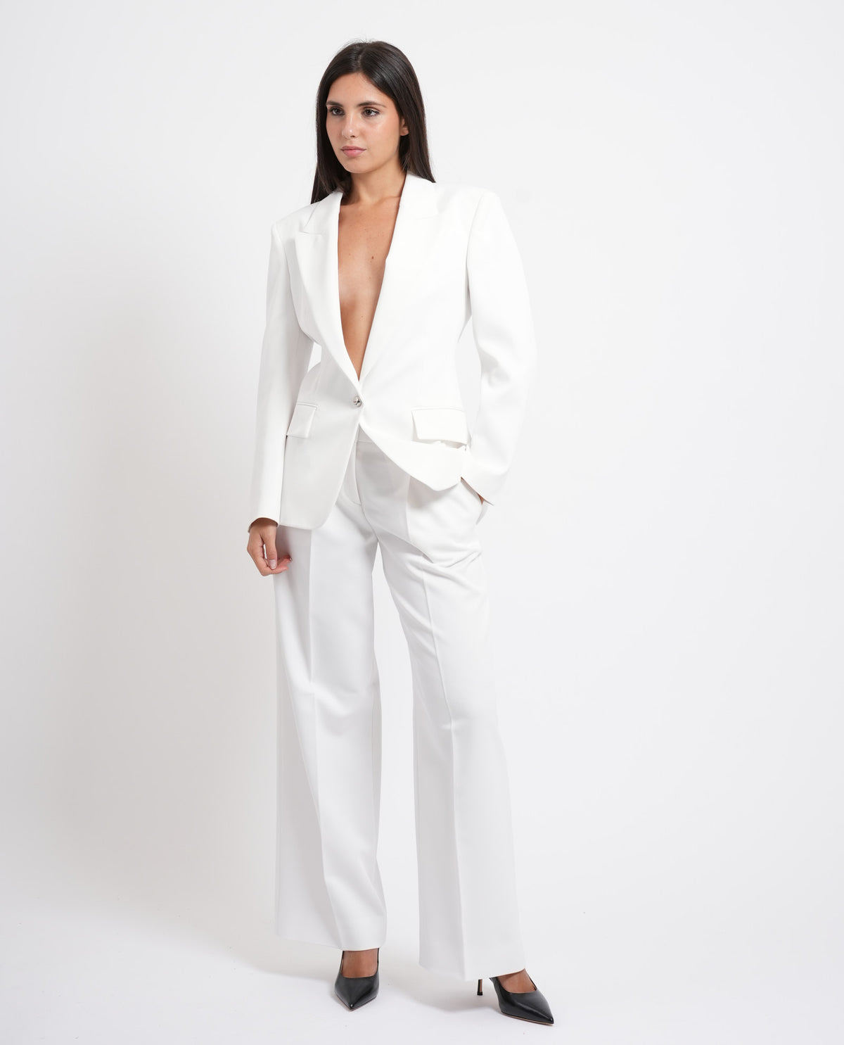 Blazer donna Hugo con bottone in metallo 
